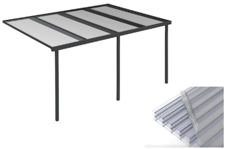 Evolution Canopy Kit - GREY Frame; CLEAR Roof